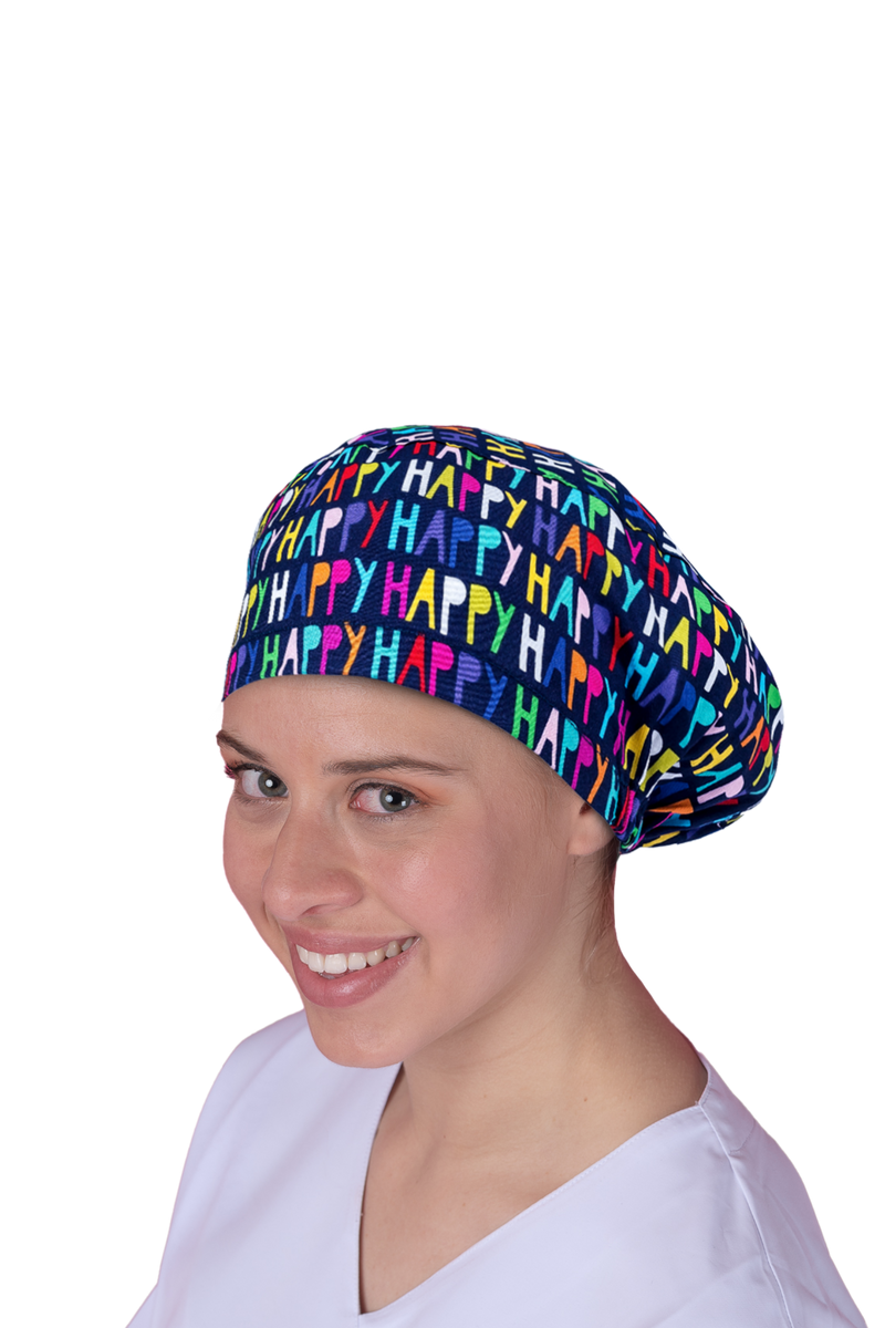 Surgical cap for long hair - Printed -zoom-