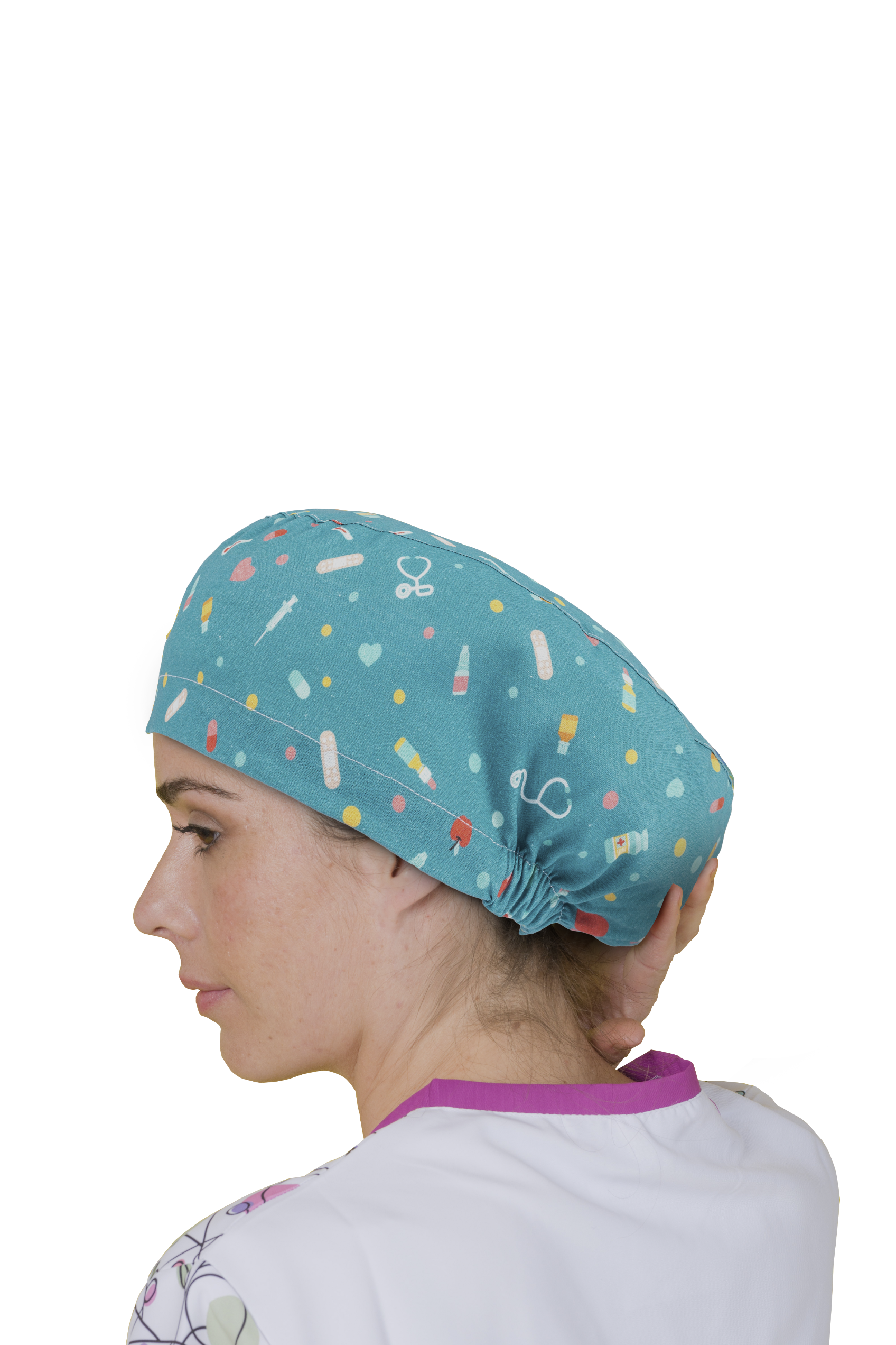 Surgical cap for long hair - Printed -81