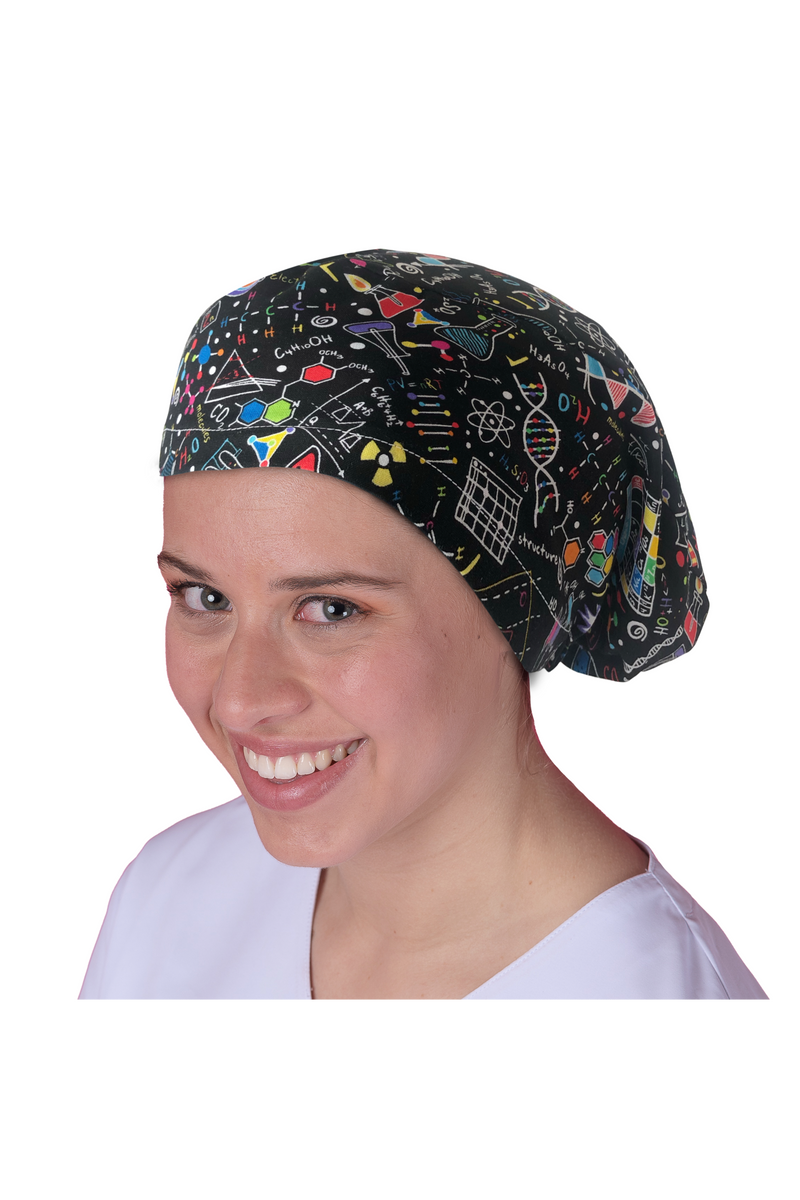 Surgical cap for long hair - Printed -zoom-