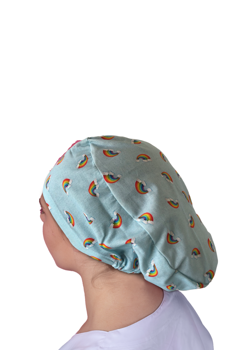 Surgical cap for long hair - Printed -zoom-