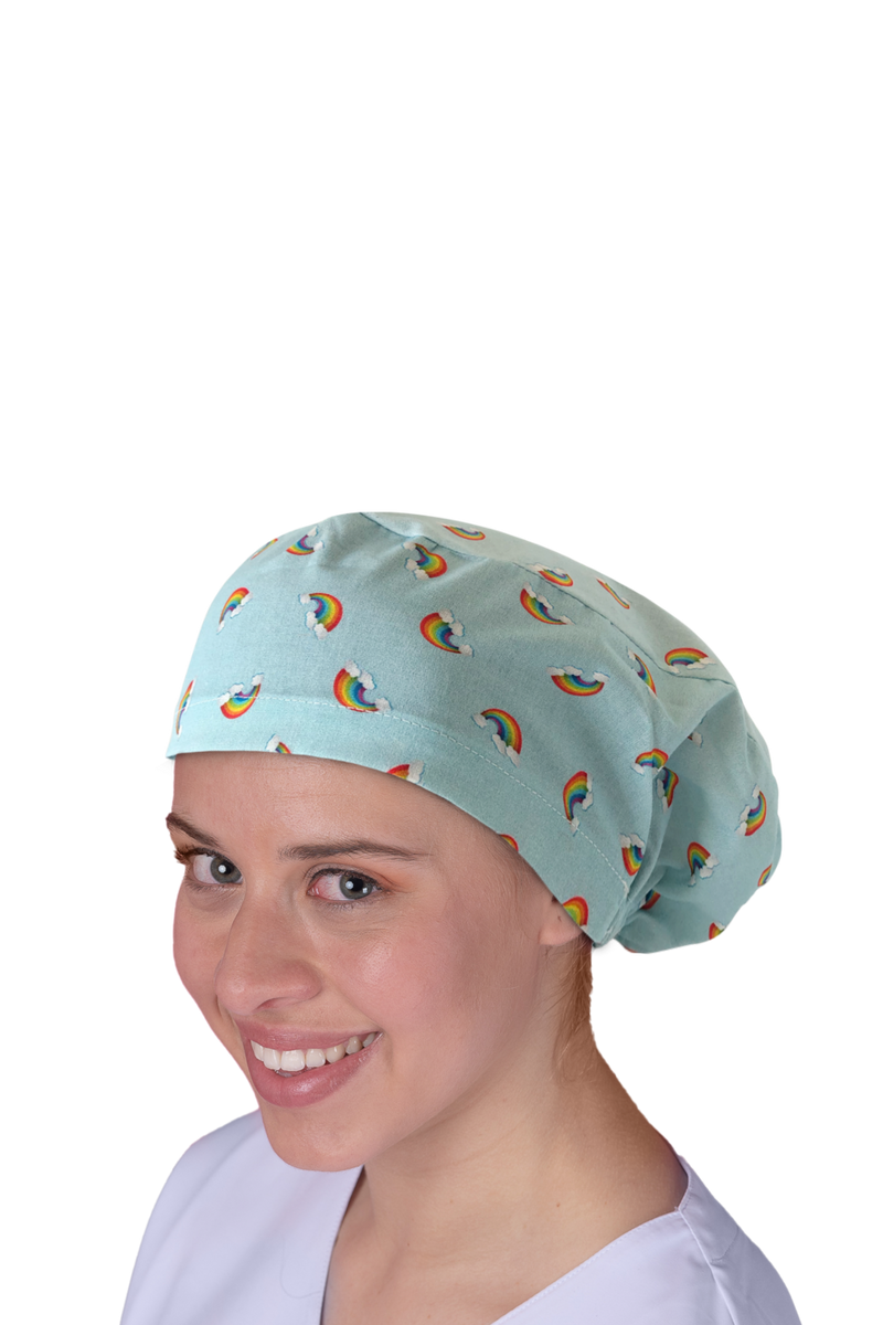 Surgical cap for long hair - Printed -zoom-