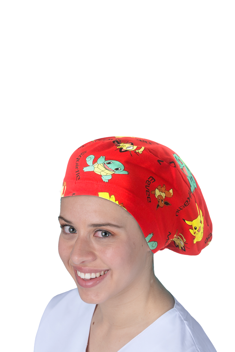 Surgical cap for long hair - Printed -zoom-
