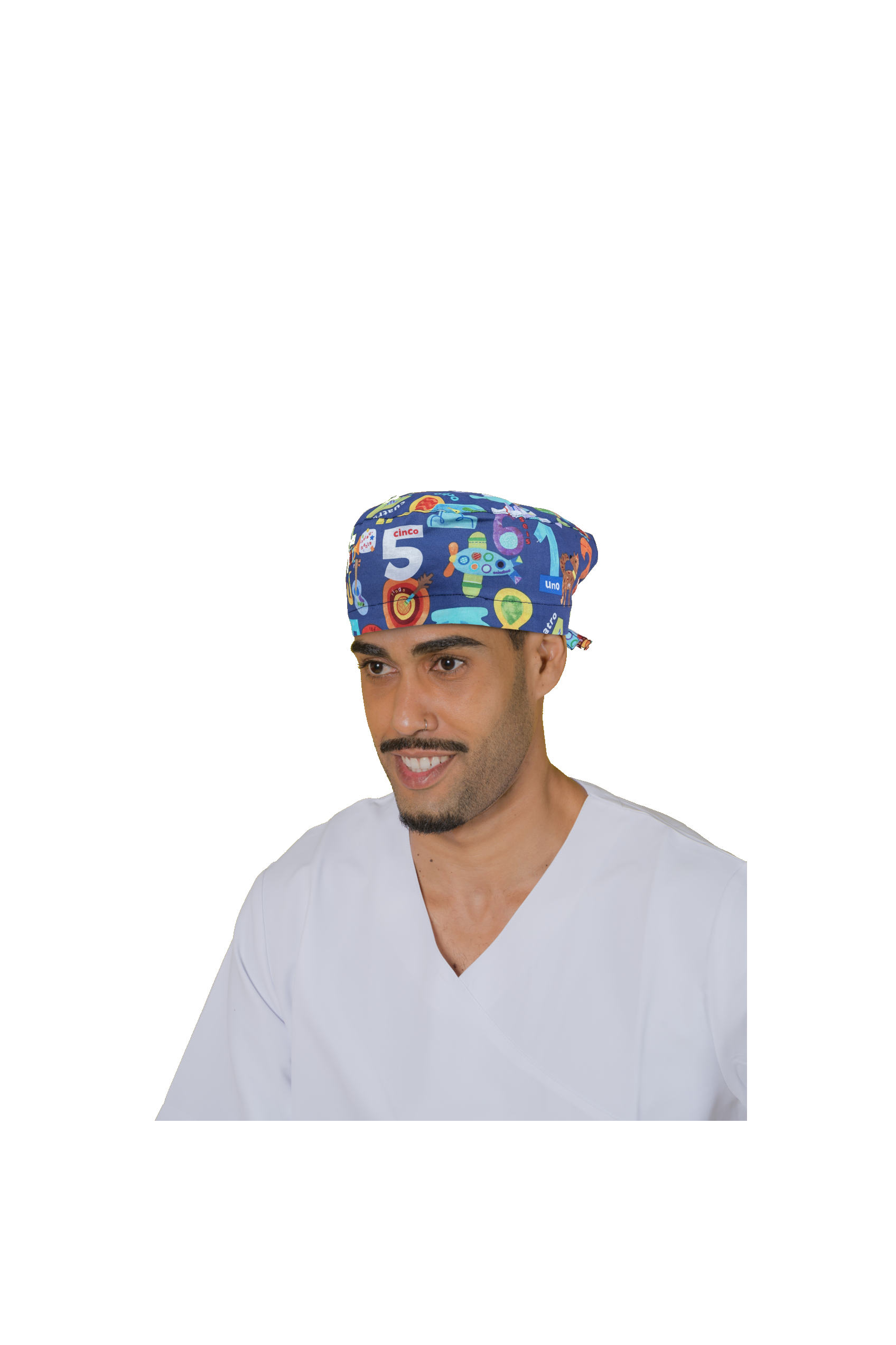 Surgical cap for short hair - Printed -zoom-75