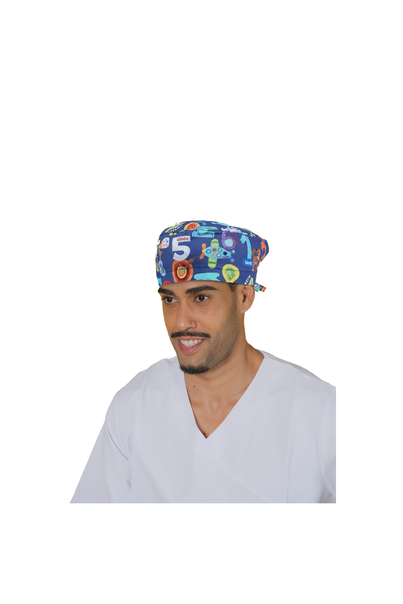 Surgical cap for short hair - Printed -zoom-