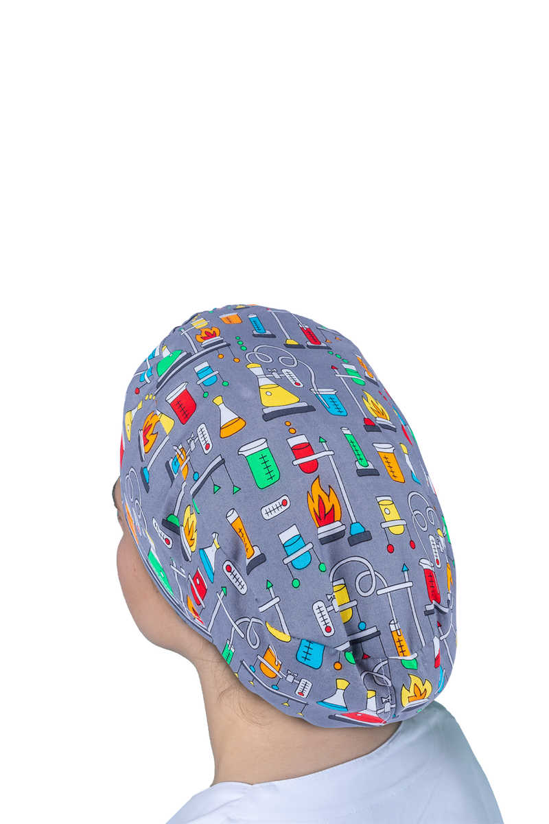 Surgical cap for long hair - Printed -zoom-