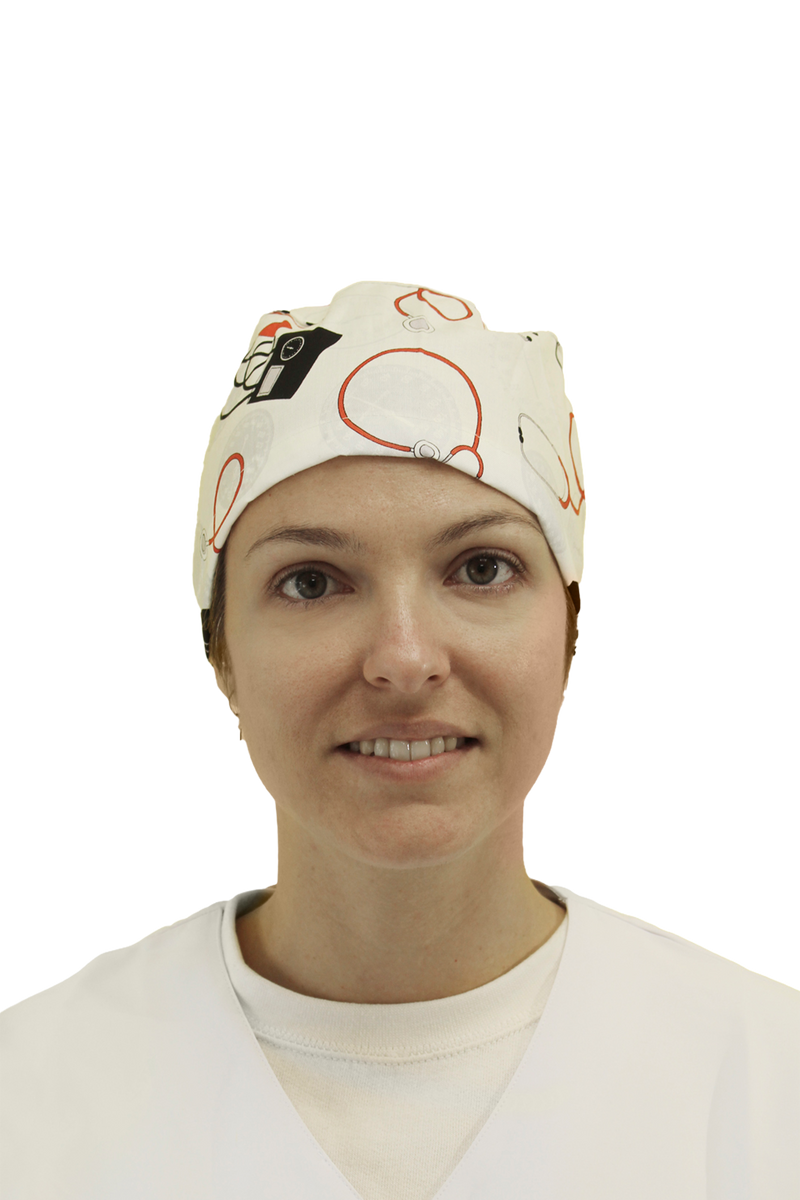 Surgical cap for short hair - Printed -zoom-