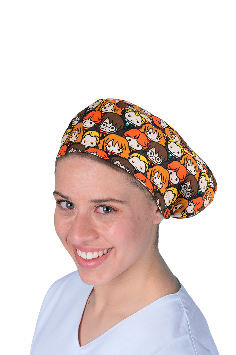 Surgical cap for long hair - Printed -zoom-