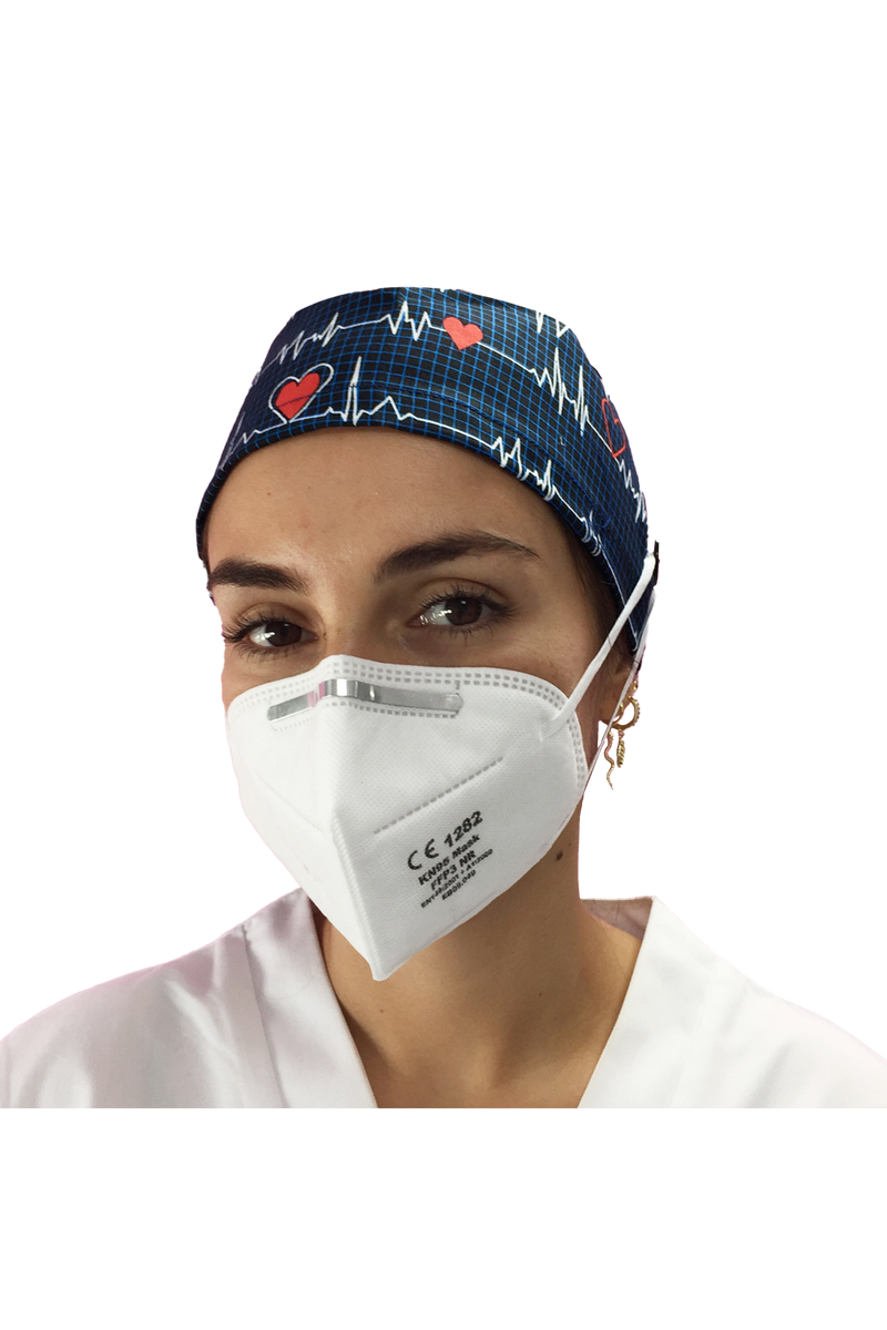 Gorro quirófano pelo largo con botones - Estampados-zoom-