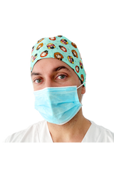 Gorro quirófano pelo corto con botones - Estampados