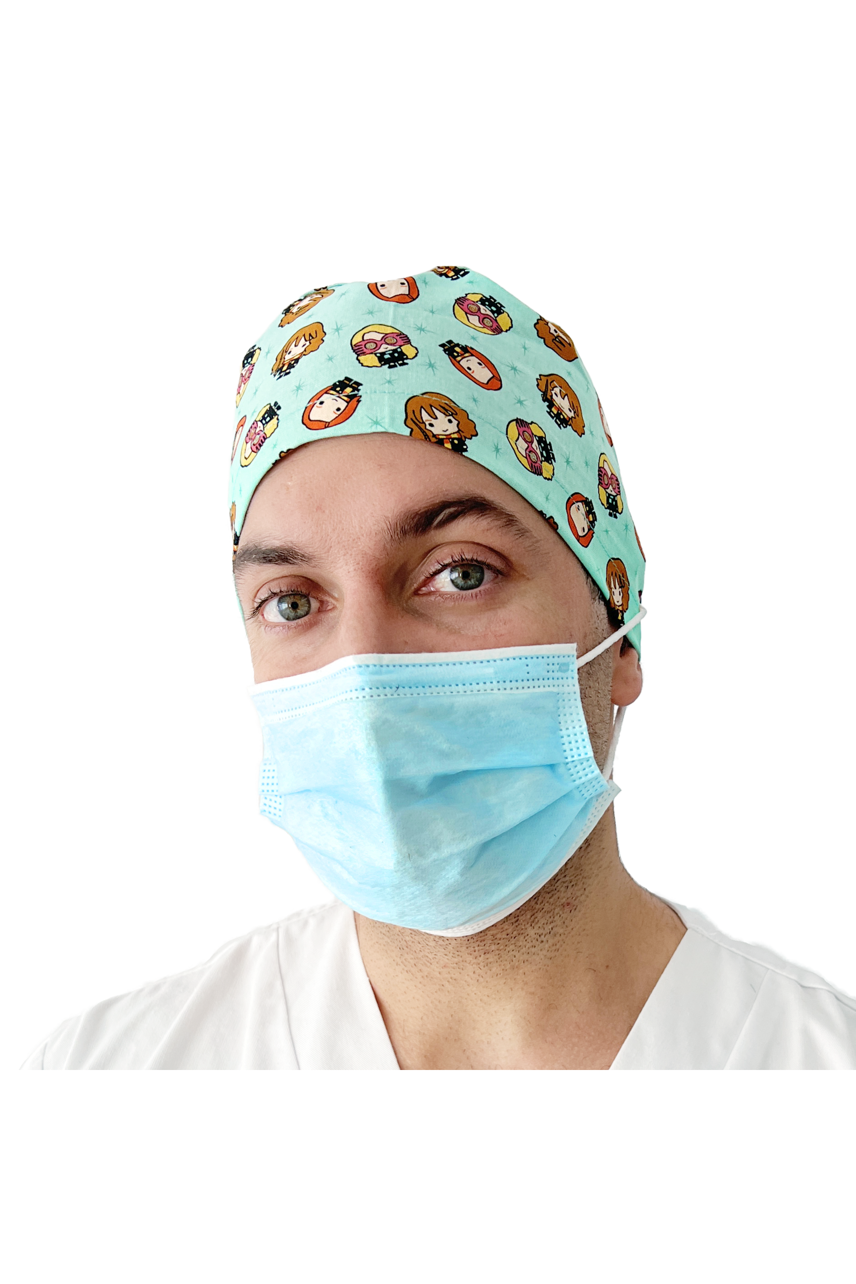 Gorro quirófano pelo corto con botones - Estampados