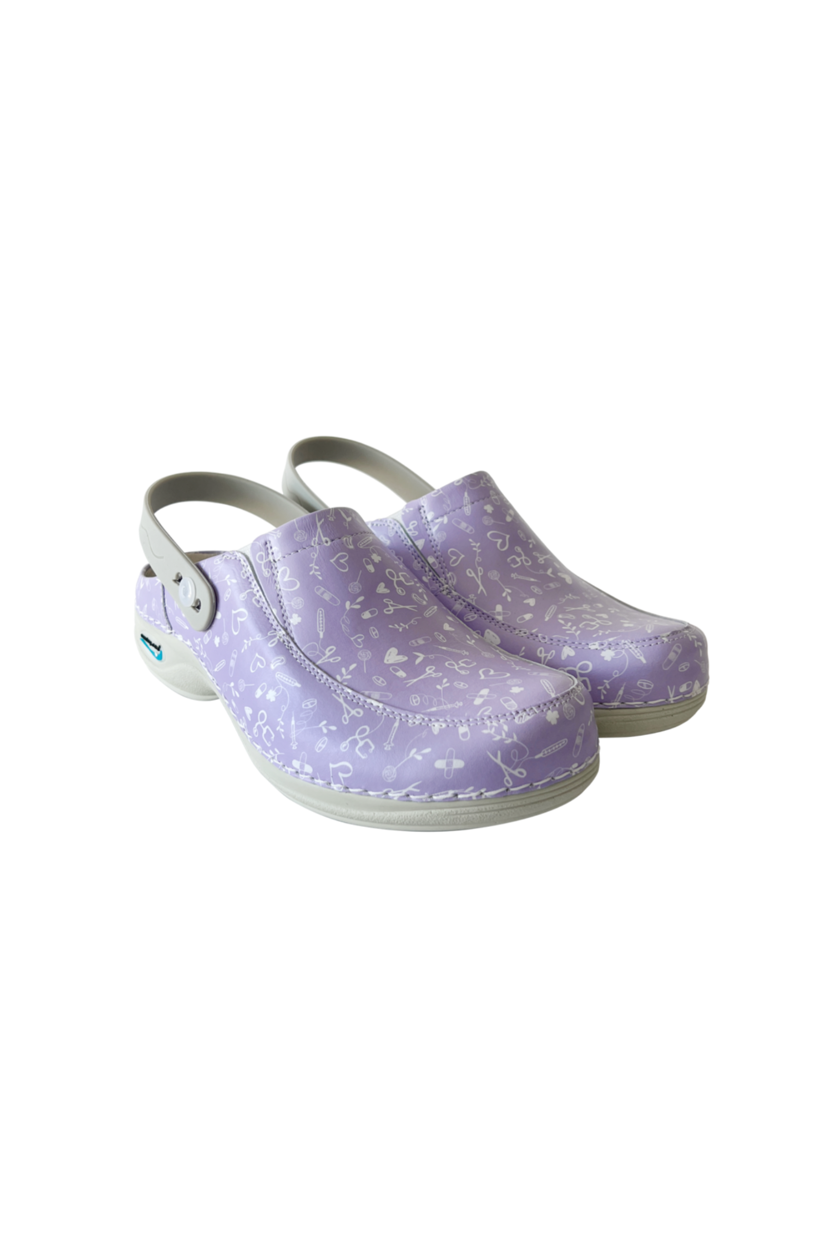 Sweet Washable Leather Medical Clog - Various Colors