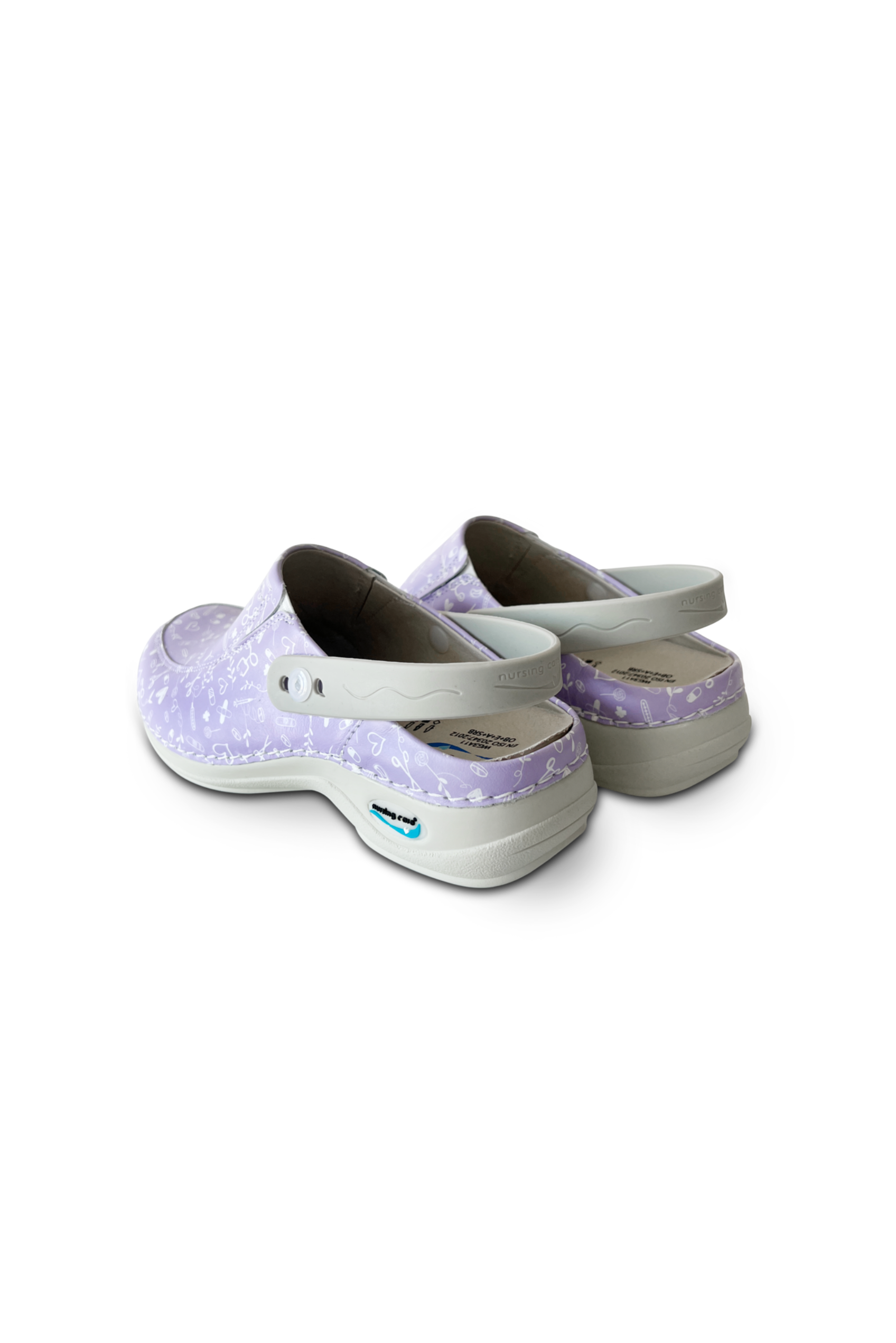 Sweet Washable Leather Medical Clog - Various Colors