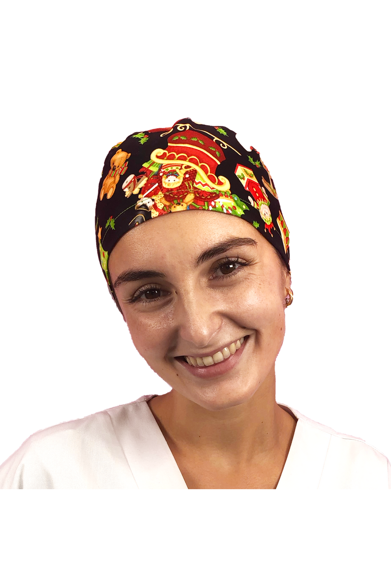 Surgical cap for long hair - Printed -zoom-