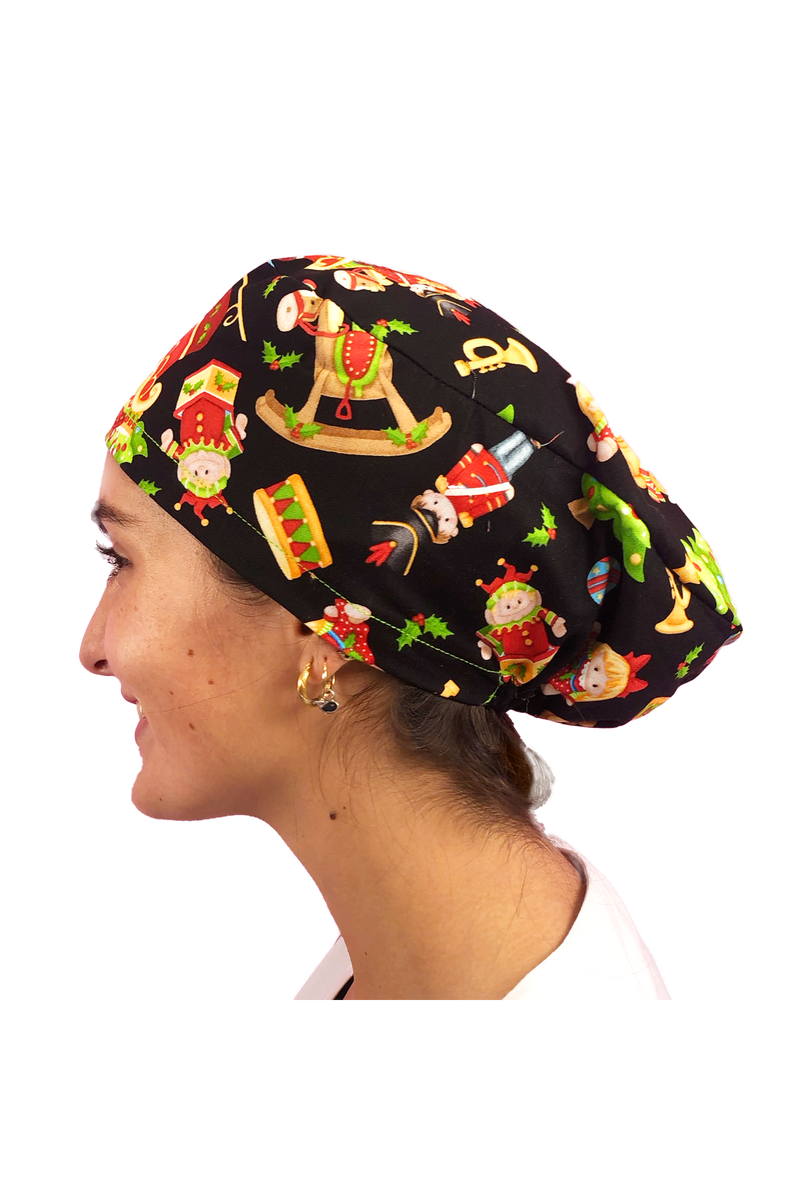 Surgical cap for long hair - Printed -zoom-