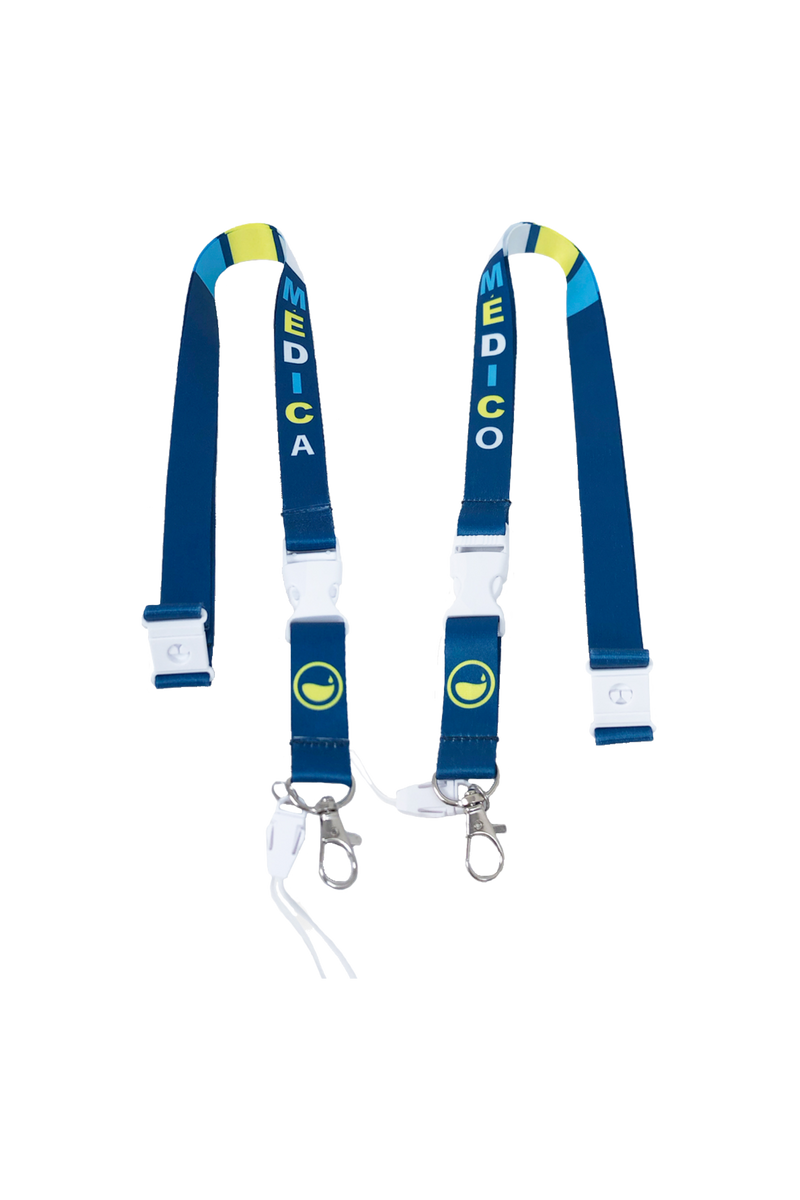 Lanyard multifunción Eighties - Médico/a-zoom-