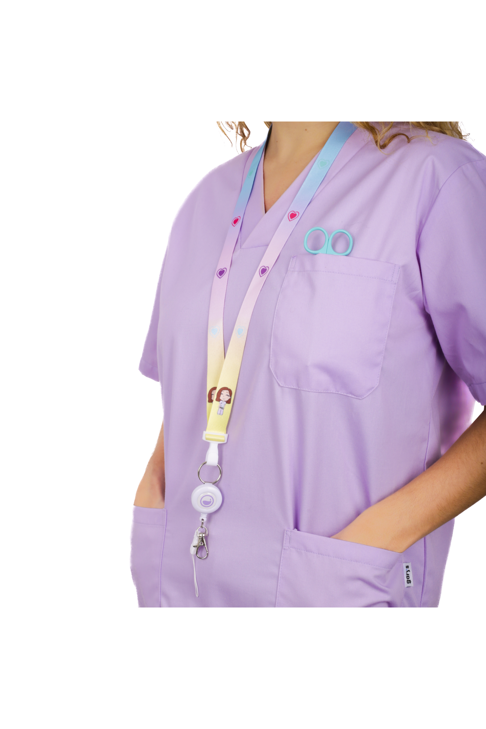 Multifunctional lanyard with retractable strap - Basic Colors -zoom-3