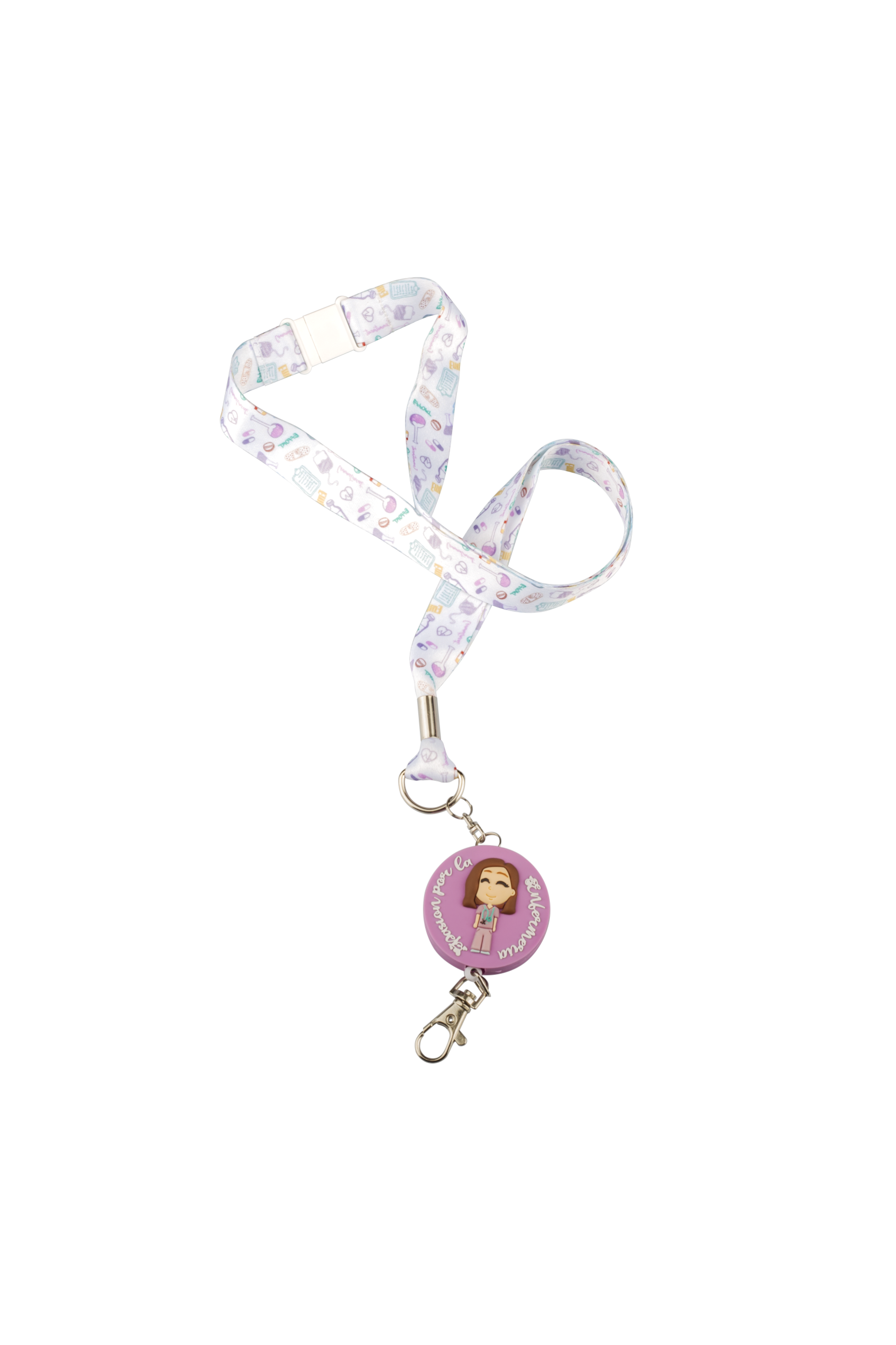 Lanyard multifunción + retráctil - Care Collection-zoom-1