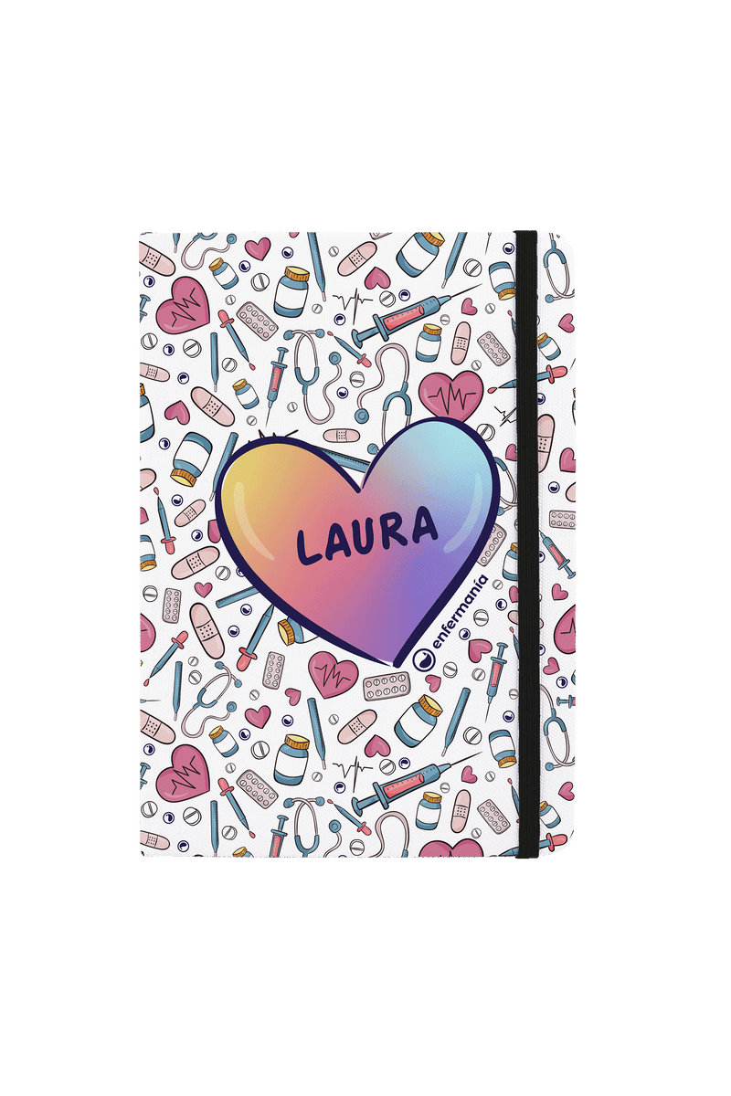 A5 notebook with black elastic band – Colorful Collection-zoom-