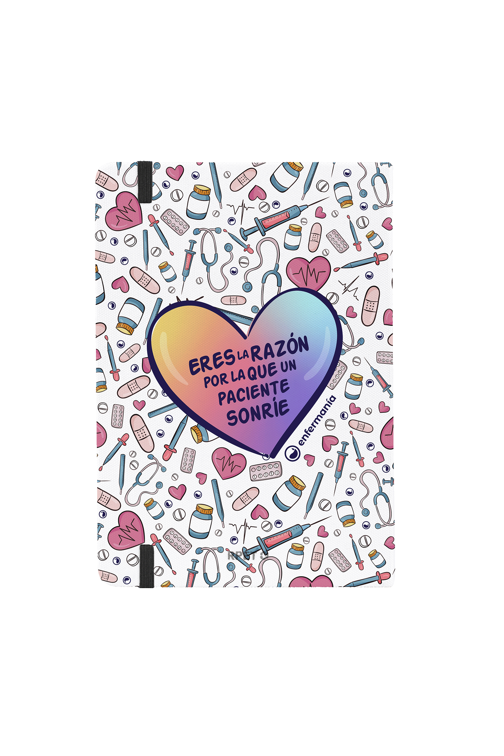 A5 notebook with black elastic band – Colorful Collection-2