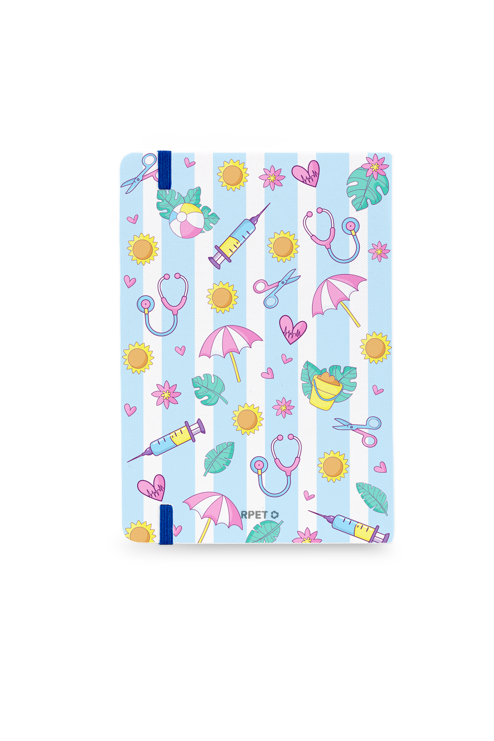 Libreta A5 con goma azul – Summer Collection-zoom-3