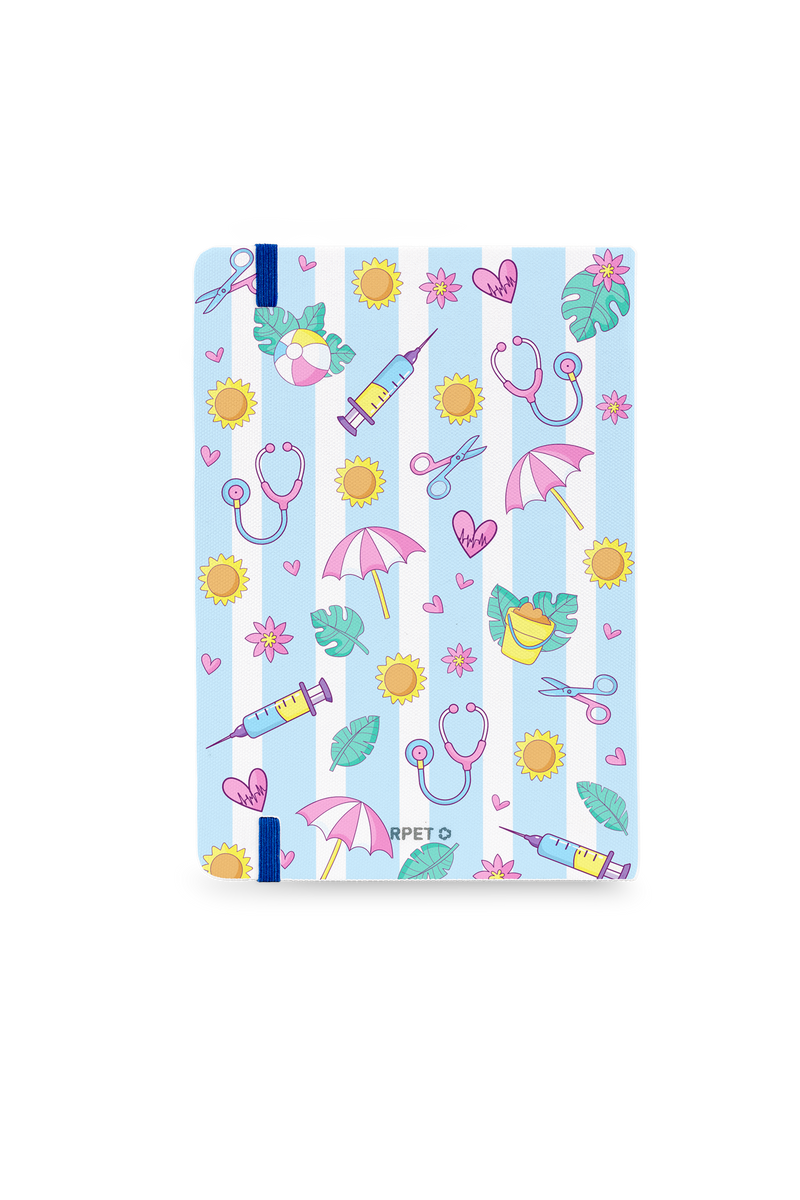 Libreta A5 con goma azul – Summer Collection-zoom-