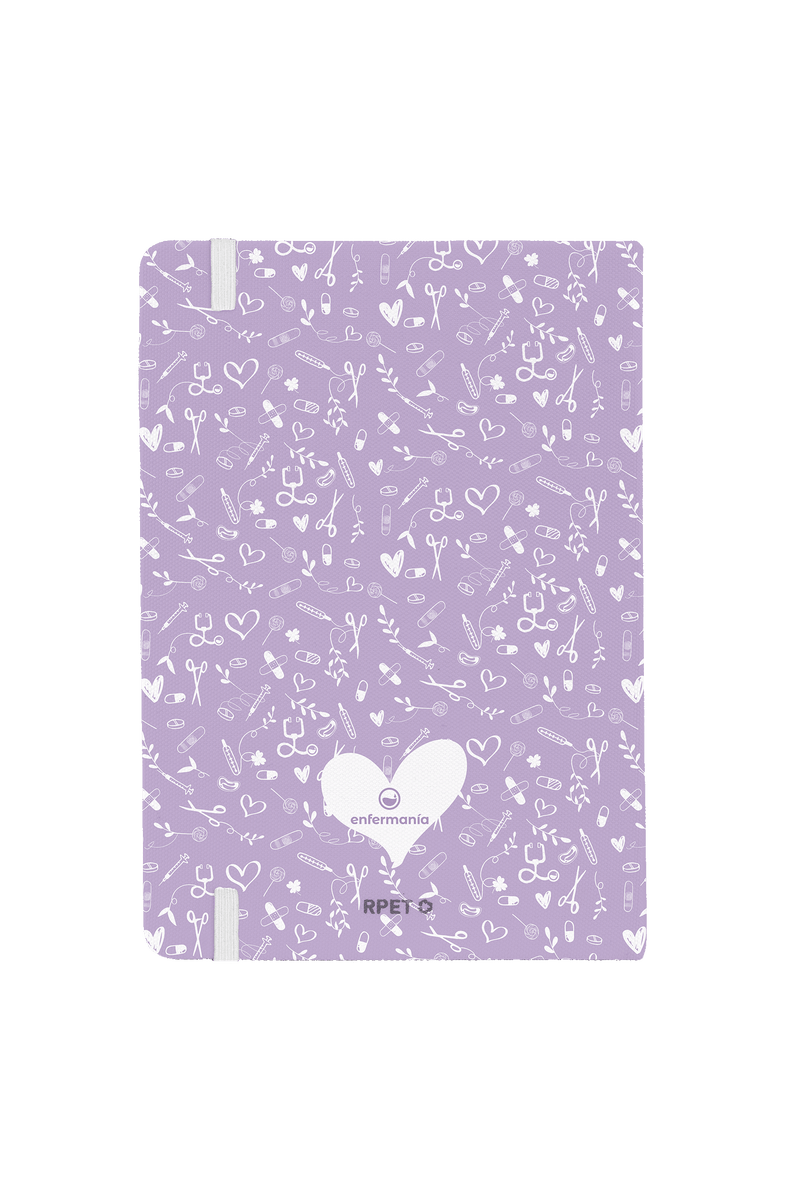 A5 notebook with white elastic band – Sweet Lavender-zoom-