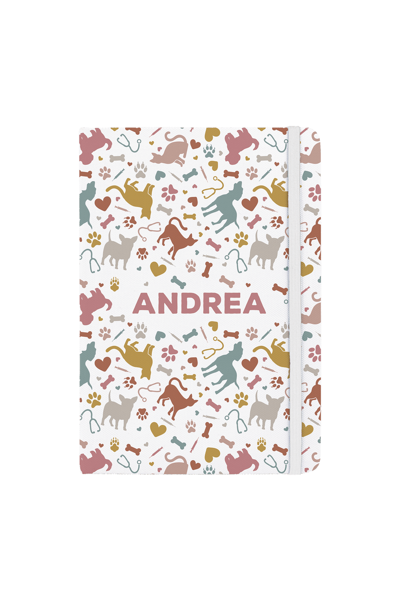 A5 notebook with white elastic band – Vets Collection-zoom-