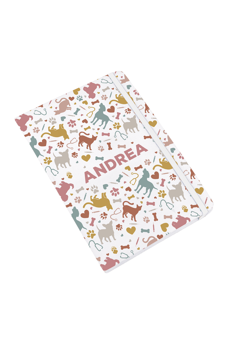 A5 notebook with white elastic band – Vets Collection-zoom-