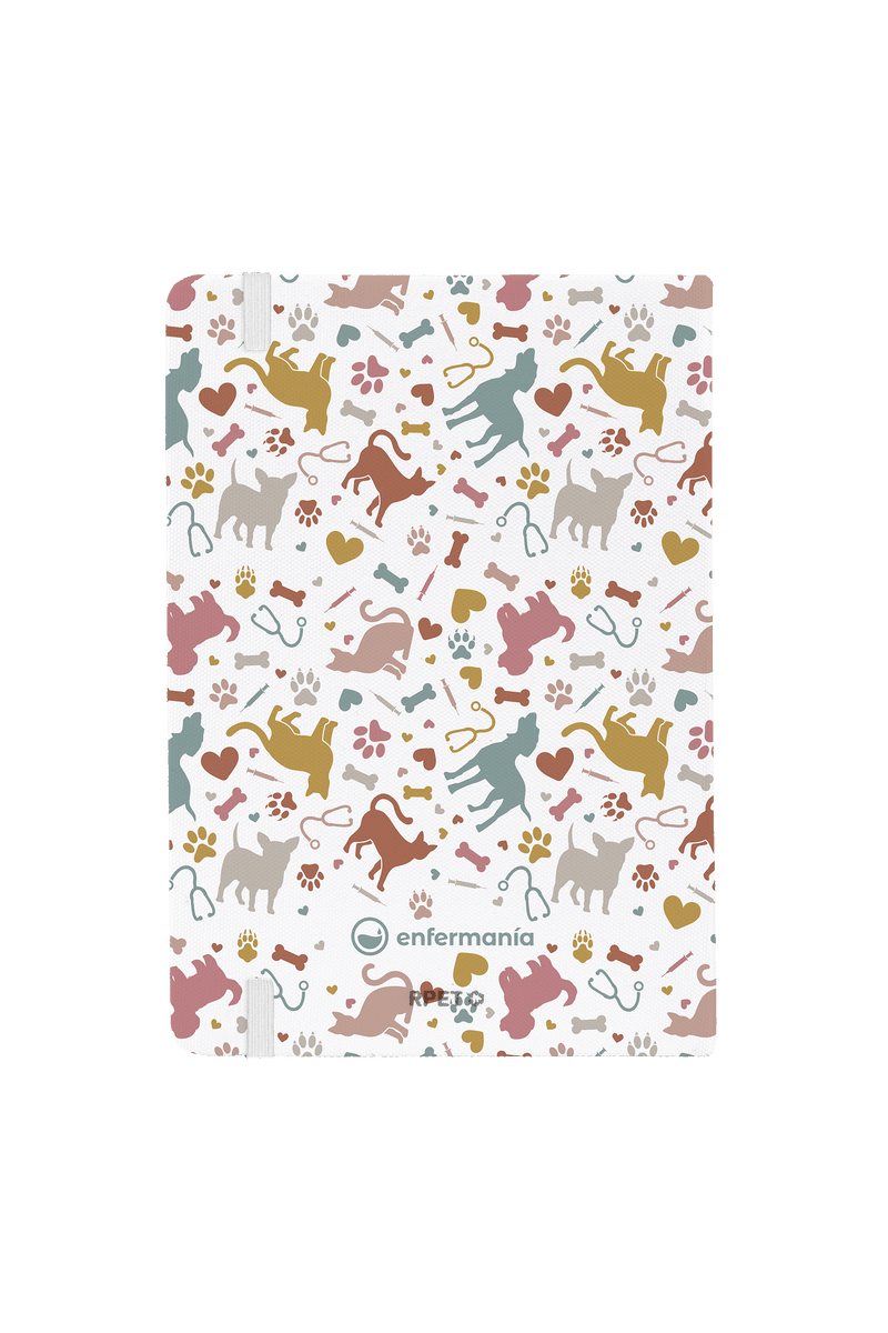 A5 notebook with white elastic band – Vets Collection-zoom-