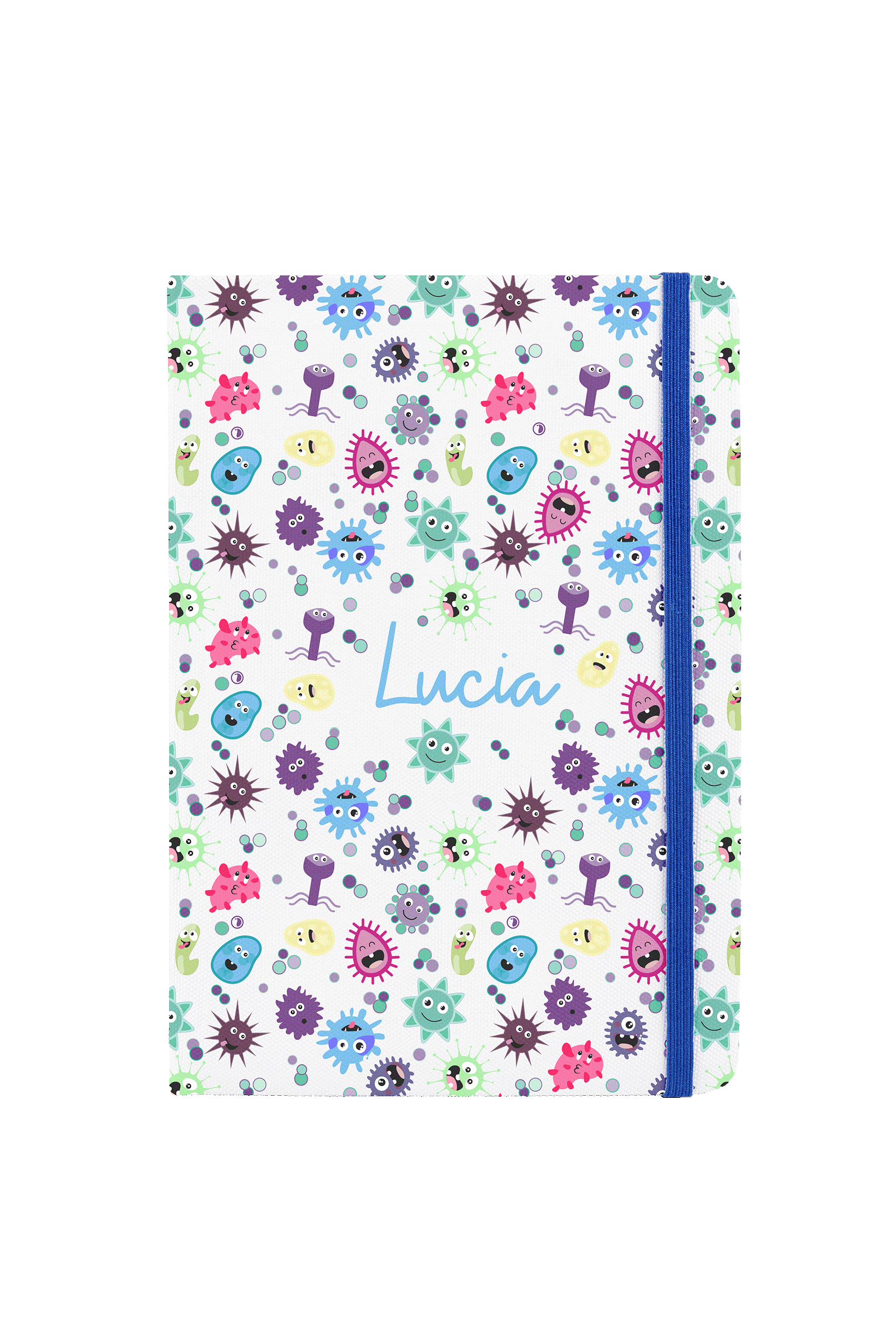 A5 notebook with blue elastic band – Virus Collection-zoom-1