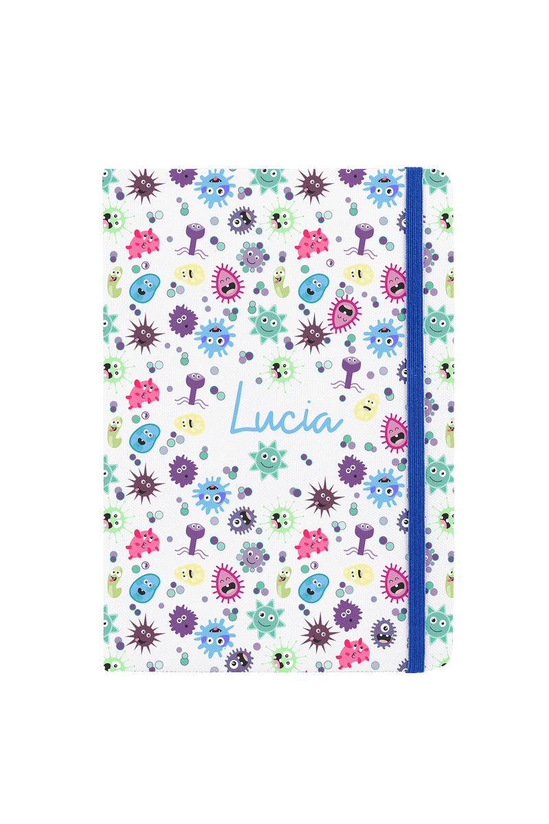 A5 notebook with blue elastic band – Virus Collection-zoom-