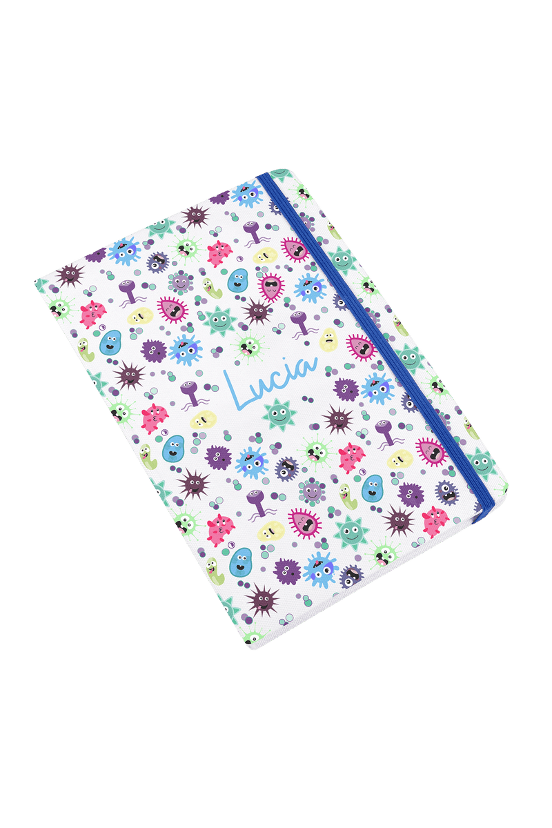 A5 notebook with blue elastic band – Virus Collection-zoom-