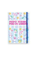 Libreta A5 con goma azul – Summer Collection