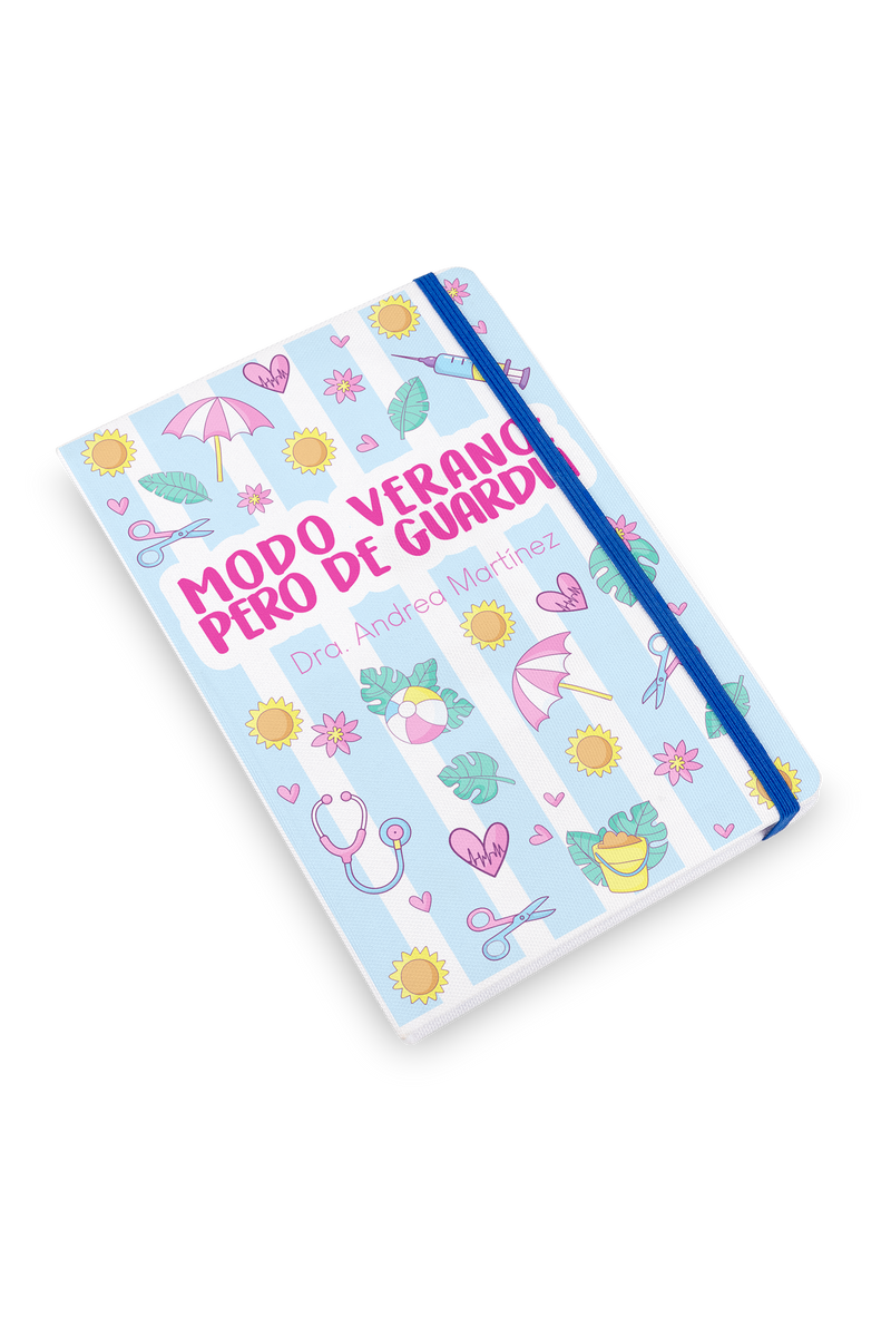 Libreta A5 con goma azul – Summer Collection-zoom-