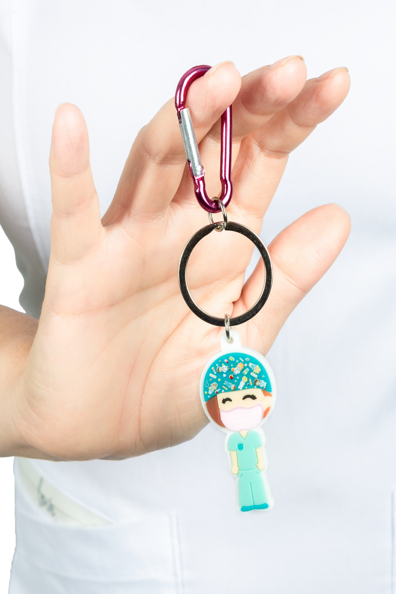 surgeon rubber keychain-zoom-