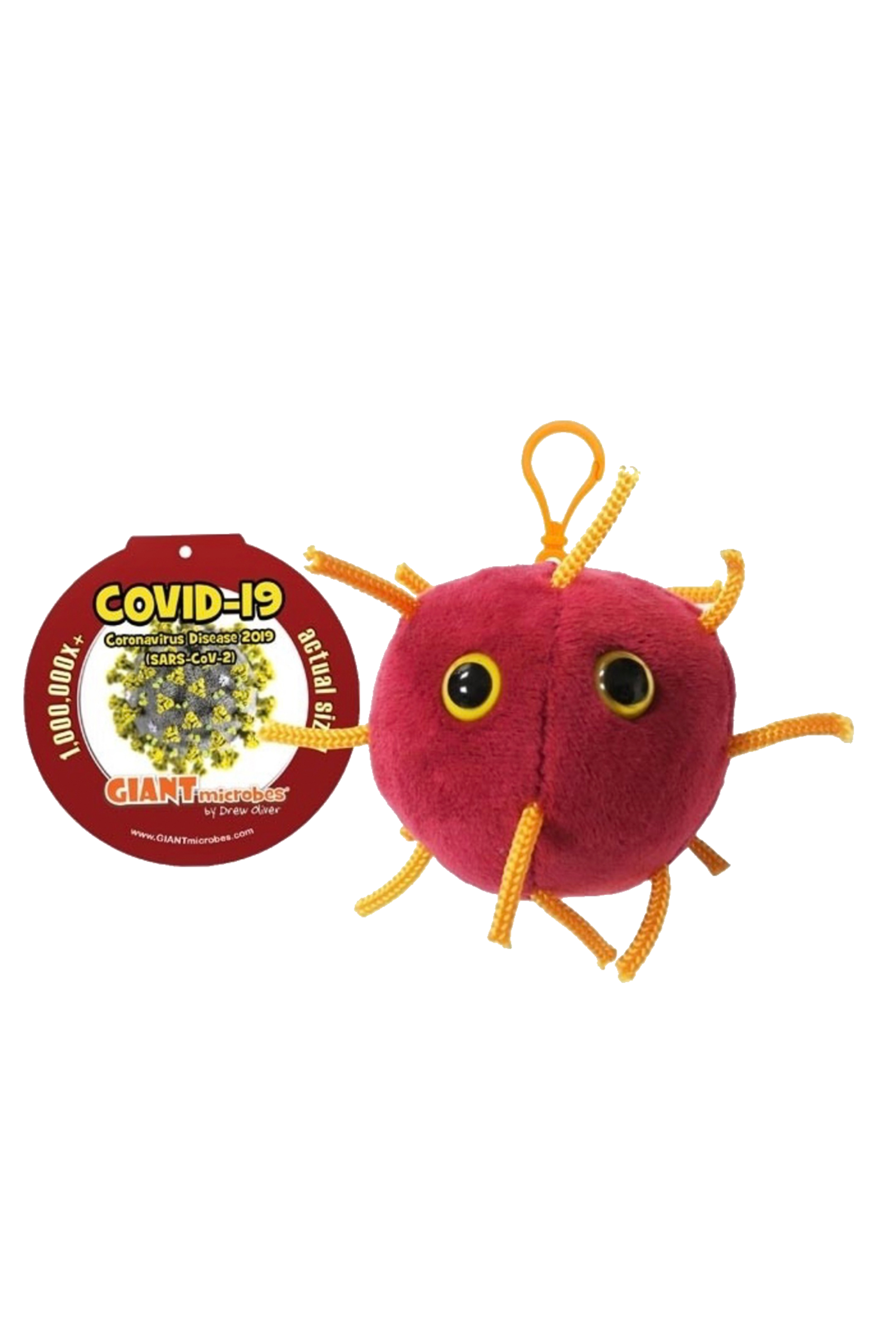 Porta-chaves peluche Giantmicrobe - COVID-19-zoom-1