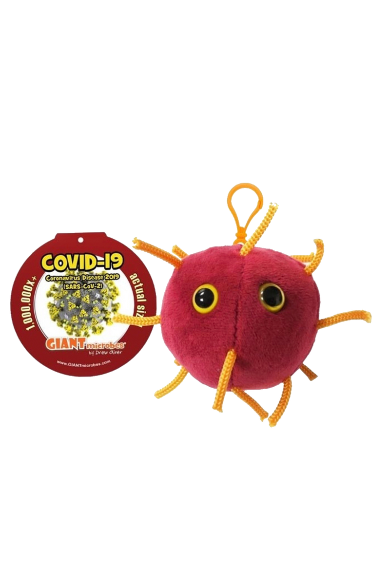 Porta-chaves peluche Giantmicrobe - COVID-19-zoom-