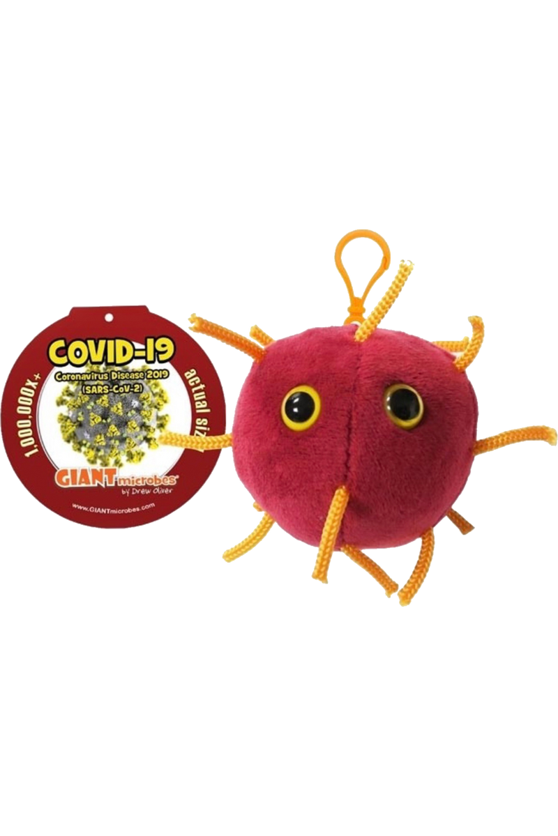 Giantmicrobe Plush Keychain - COVID-19-zoom-