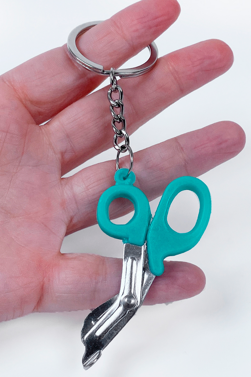 Metal keychain EMS scissors-zoom-