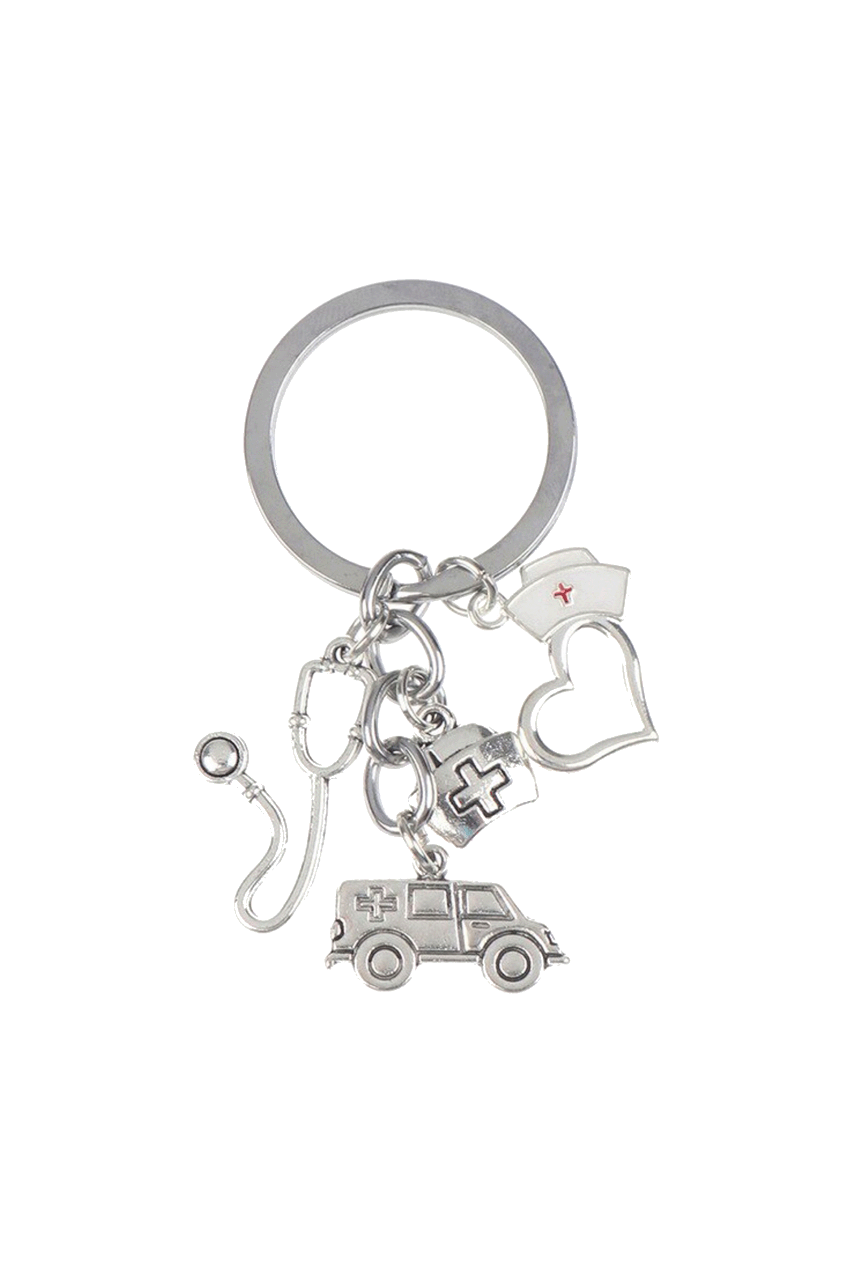 Porta-chaves com amuletos - ambulância-1