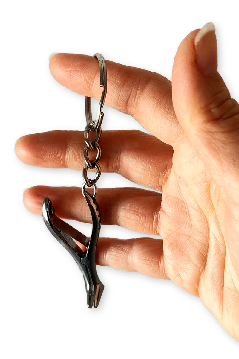 Metal Nasal Speculum Keychain-zoom-