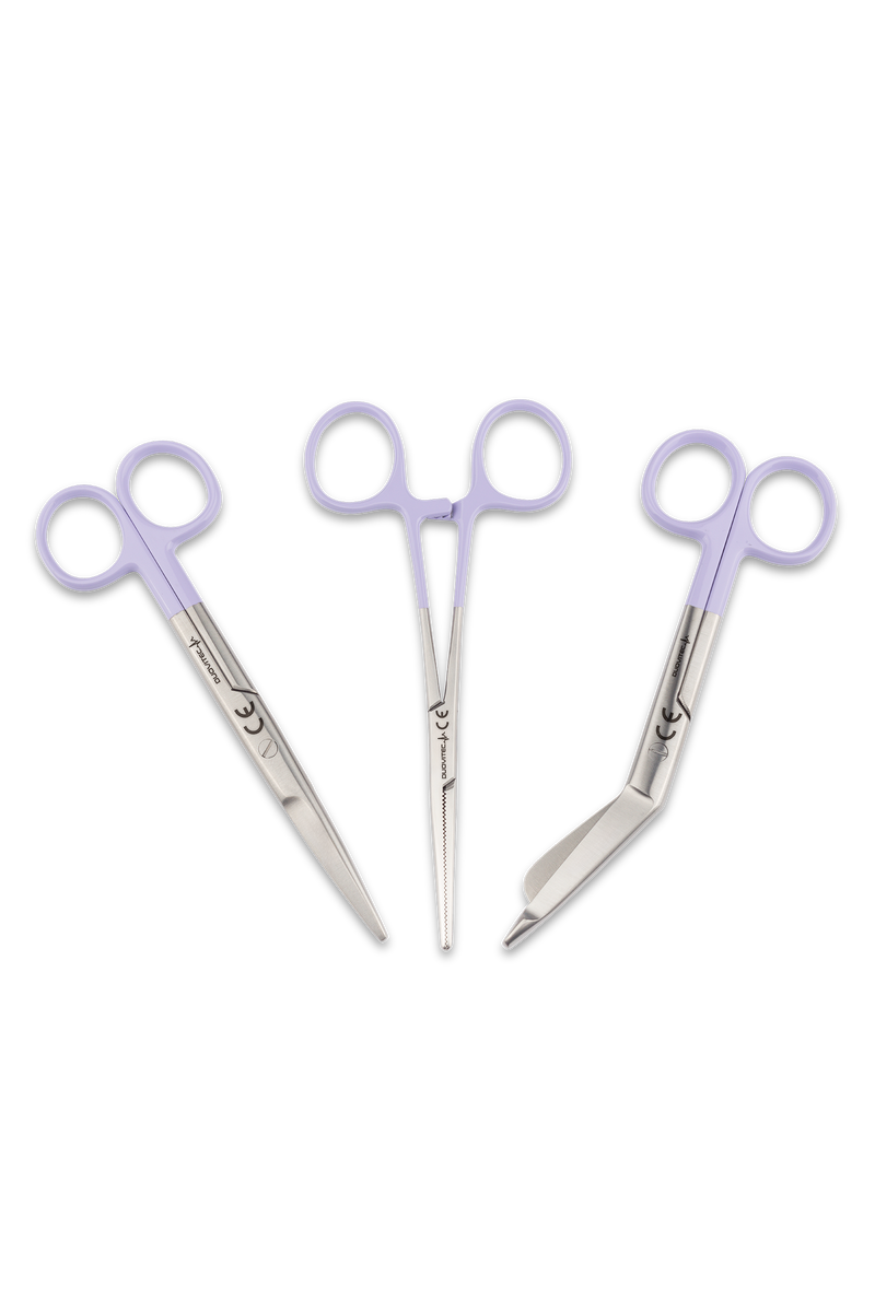 Tesoura trio essencial enfermagem - Lavanda doce-zoom-