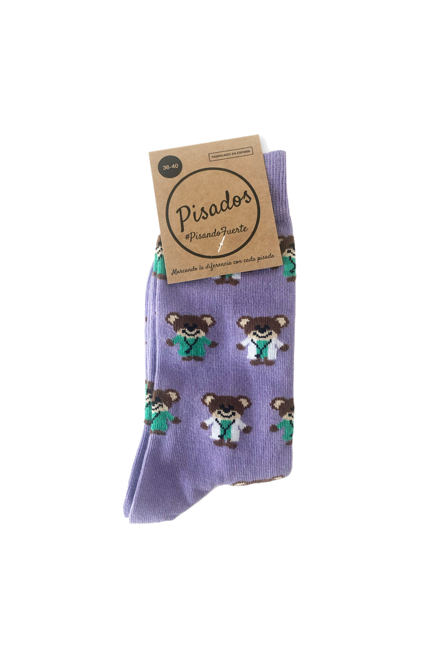 Printed Medical Socks - Medical Bears-1