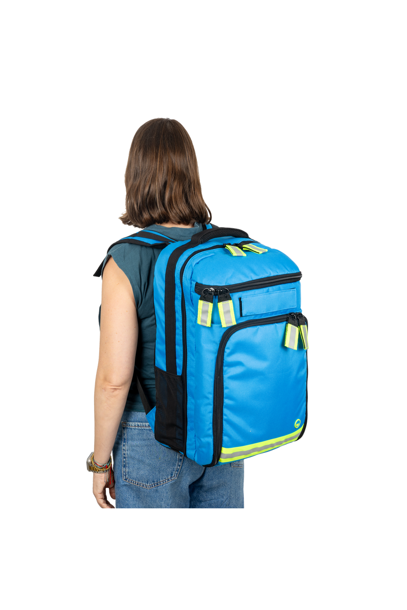 Emergency backpack with reflective strips - Blue-zoom-