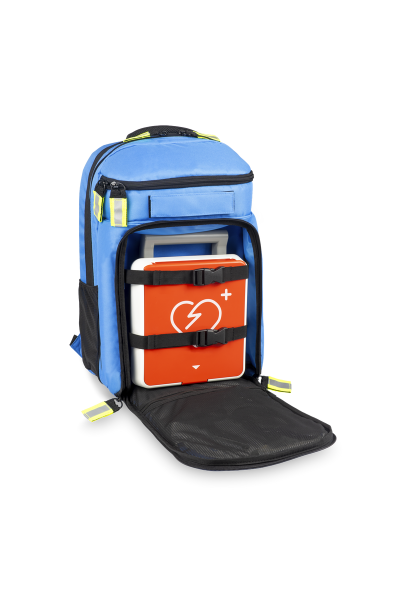 Emergency backpack with reflective strips - Blue-zoom-