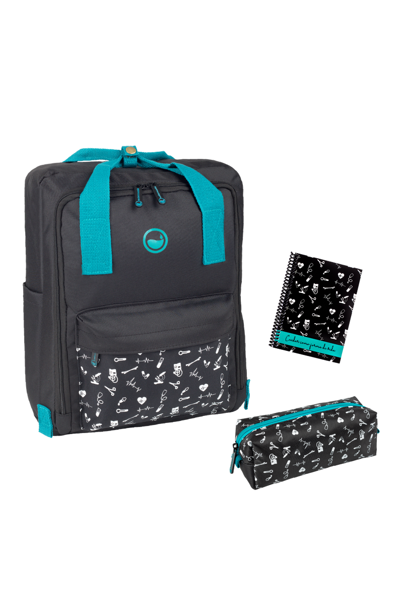 Pack con mochila para Estudiantes Sanitarios - Black Collection-zoom-