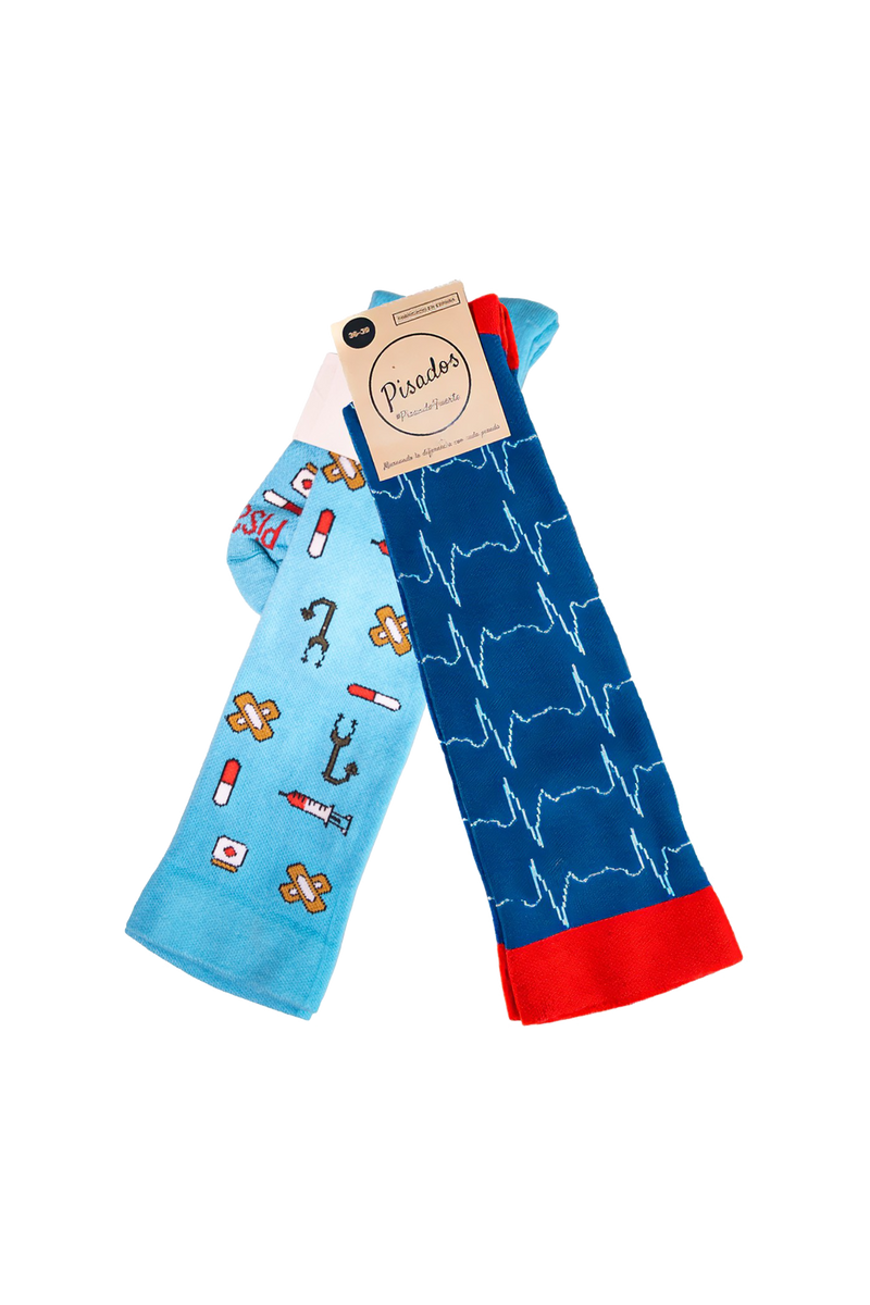 Pack calcetines compresivos - Blue Healthy Tools y Pulsaciones-zoom-