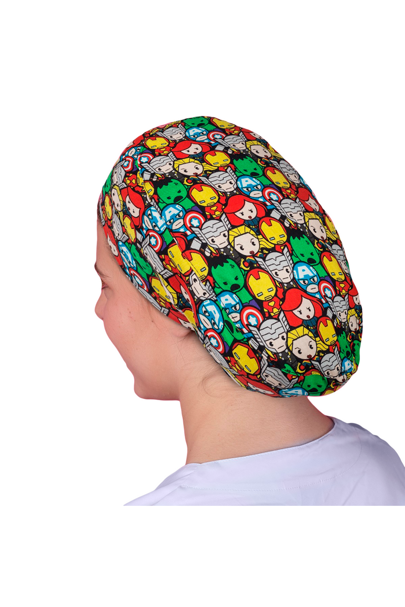 Surgical cap for long hair - Printed -zoom-