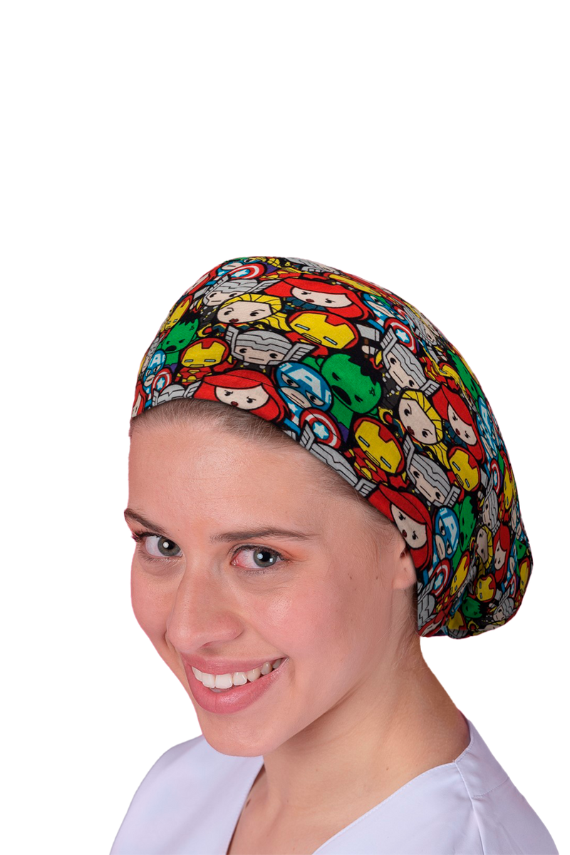 Surgical cap for long hair - Printed -zoom-
