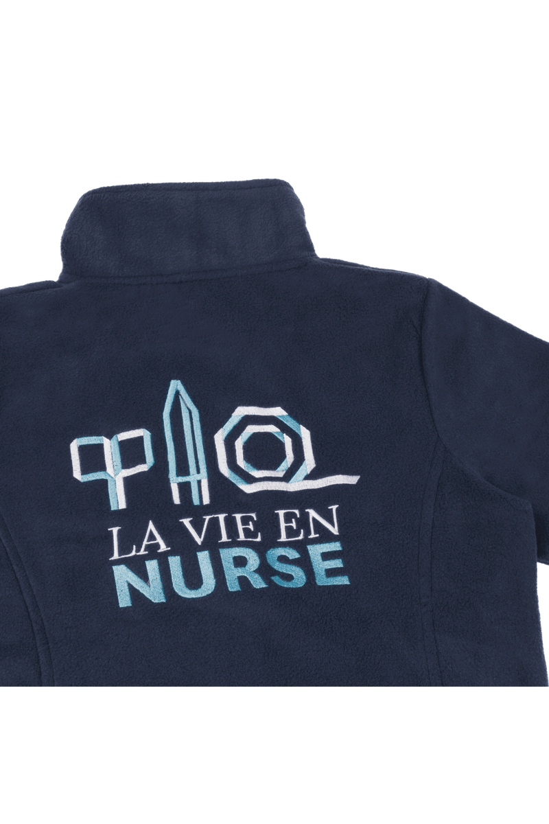 Chaqueta Polar Azul Marino hombre bordado - SalusPlay-zoom-